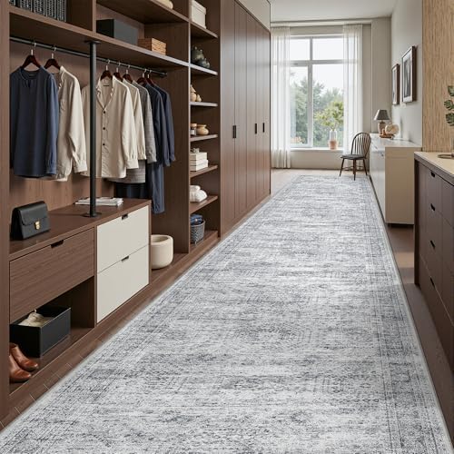 3x14 Runner Rug Non Slip, Washable Hallway Runner Rug by Restydon