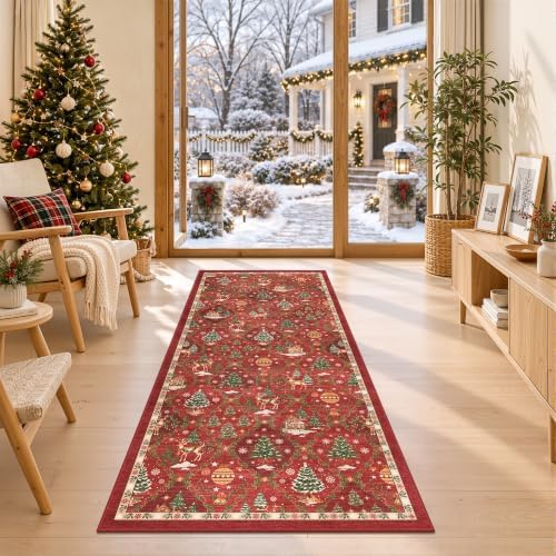 Christmas Runner Rug 2x6 for Hallway - Image 2