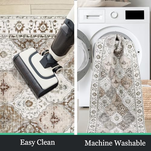 HEBE Hallway Runner Rug 2'x8', Washable Non Slip Kitchen Rug Runner - Image 6