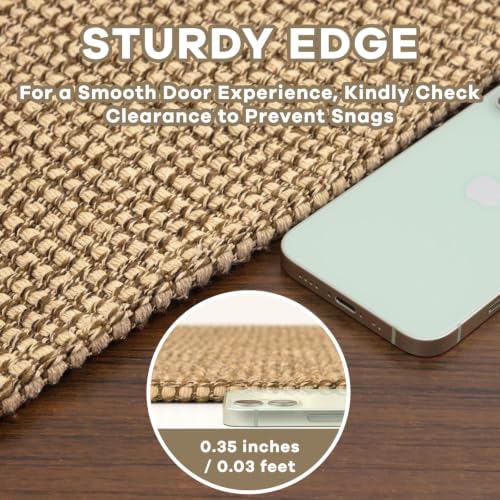 EARTHALL Woven Runner Rug 3x6 Ft Washable Runners - Image 3
