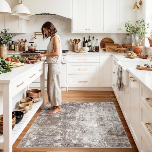 Square Rug 4x4 for Entryway Washable – Non-Slip Small Throw 4ft Area Rug for - Image 4