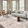8x10 Area Rugs Abstract: Washable Low Pile Rug by RUUGME