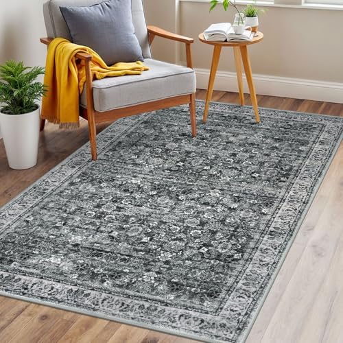 SIILOOM 3x5 Washable Area Rug Non Slip Door Mat Indoor - Image 3
