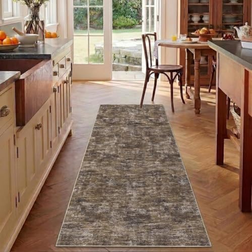 Garvee 2x6 Kitchen Runner Rug Solid Color Runner Rugs - Image 2