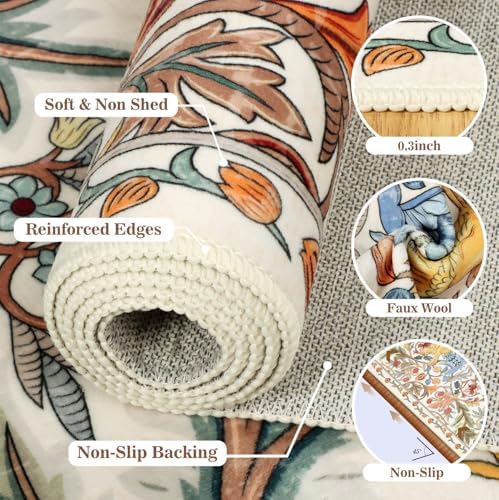 nesrt Boho Bird Runner Rug 3x10Ft - Image 6
