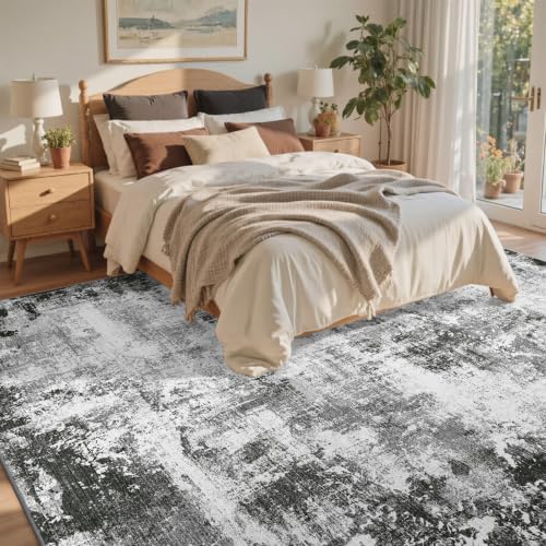 4x6 Ft Abstract Washable Area Rugs - Image 4