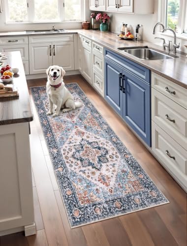 SERISSA 3x7 Washable Non Slip Boho Runner Rug by SERISSAHomeDecorCollection