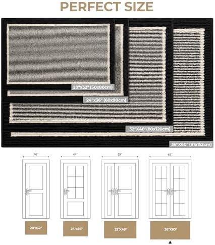 GRANNY SAYS Indoor Outdoor Large Doormat 36x60 Non-Slip Washable Entry Mat - Image 2