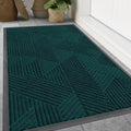 Smiry Front Door Mat Outside Entrance, Low Profile Rubber Doormat by Smiry