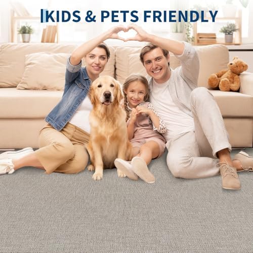 Garvee Modern Solid Washable Rug 8x10 Area Rugs - Image 5
