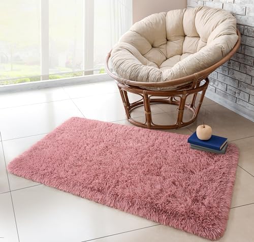 Chicrug Soft Runner Rug for Bedroom Living Room Plush Fluffy Rug 2x4 - Image 7