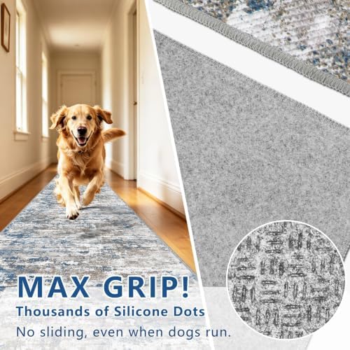 Long Hallway Runner Rug 3x12 ft Textured Non Slip - Image 6