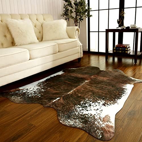 BENRON Faux Cowhide Rug, Cow Print Rug - Image 5
