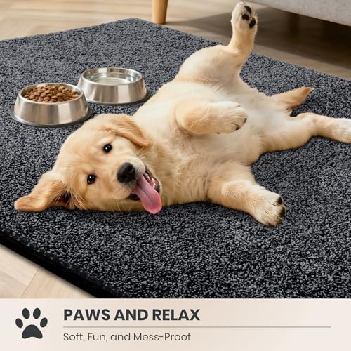 PURRUGS Hallway Runner Rug, Bluish Grey-Black - Image 3