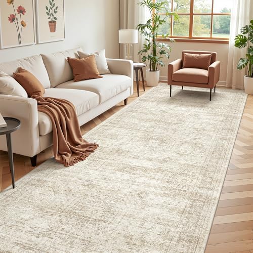 4x10 Runner Rug Non Slip, Washable Hallway Runner Rug by Restydon
