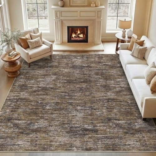 Garvee Washable Living Room Rug 8x10 Modern Solid Color Area Rugs by Garvee