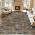Garvee Washable Living Room Rug 8x10 Modern Solid Color Area Rugs by Garvee