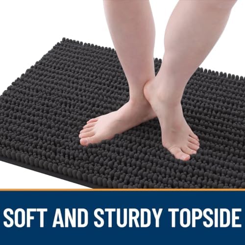 OLANLY Dog Door Mat for Muddy Paws 48x30, Ultra-Absorbent Chenille Mud Mat - Image 3