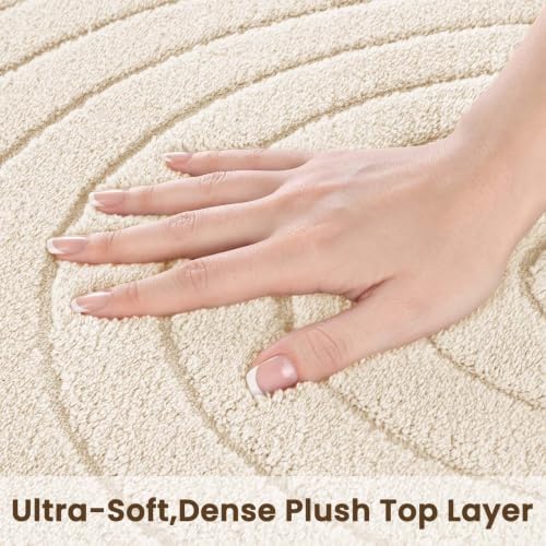 Sour Lemon 2x6 Runner Rug for Hallways Non Slip, Bedroom Modern Rugs White - Image 3