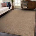 Beverly Rug Easy Jute Natural Rug 6x9 Solid Washable Durable Outdoor Indoor by BeverlyRug