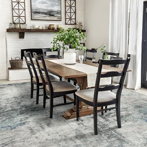 Washable Abstract 8X10 Rug: Non-Slip Area Rugs - Image 4