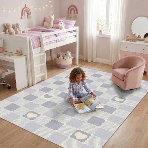 Checkered 4x6 Washable Non-Slip Area Rugs - Image 2