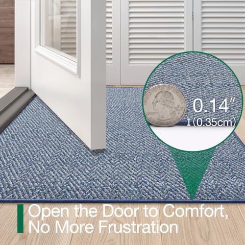 LUMI Ultra Thin Indoor Door Mat 36"x56", Entrance Doormat - Image 3