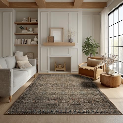 Ruaruarug Washable Area Rug 4×6 by Ruaruarug