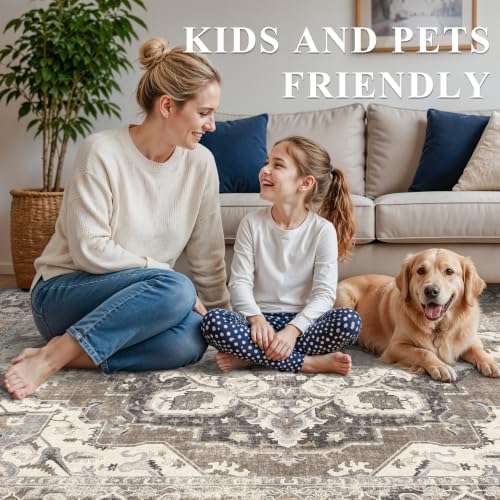 12x15 Area Rug for Living Room: Large Washable Boho Area Rugs for Bedroom - Image 6
