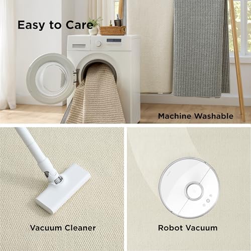 Bedsure 9x12 Faux Wool Area Rug - Image 6