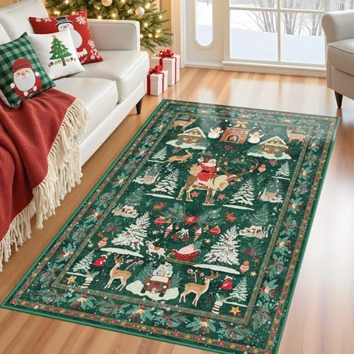 Rugxara Christmas Rug 4x6 Area Rugs - Image 2