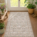 Moss Green Washable 3x5 Rug, Small Area Rug by Evyhood