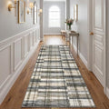 Garvee Washable Runner Rug 2x6 Runner Kitchen Runner Rug Non Slip Tartan Plaid by Garvee