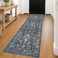 KILOCOCO 2x8 ft Runner for Hallway Washable Runner Rug, Midnight Navy by Kilococo