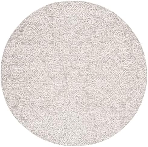 SAFAVIEH Metro Round Rug 8', Transitional Natural & Ivory MET998A - Image 2