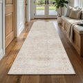 FMFUNCTEX 2x8 Hallway Runner Rug Washable Beige Neutral Vintage Distressed by Fmfunctex
