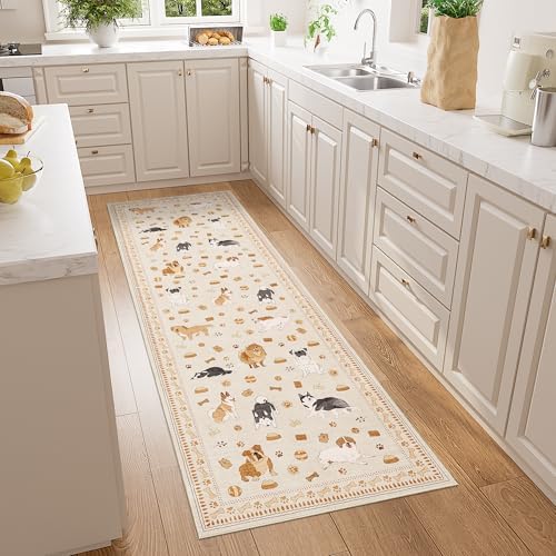DUKINO 2x6 Kitchen Runner Rug, Washable Soft Non Slip Dog Rug - Image 3
