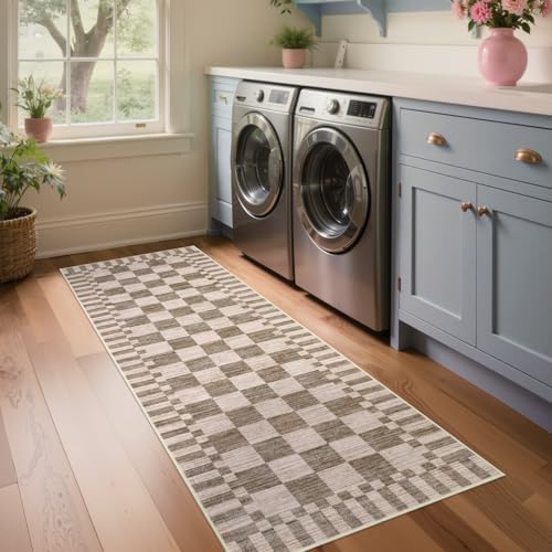 GarveeHome 2x10 Checkered Kitchen Runner Rug - Image 3