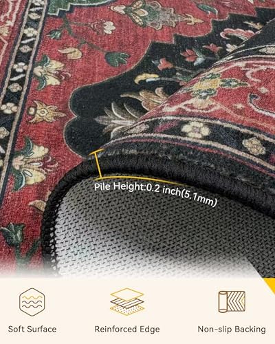 RELEANY Washable Area Rug, Small 2'6"x4' - Image 3
