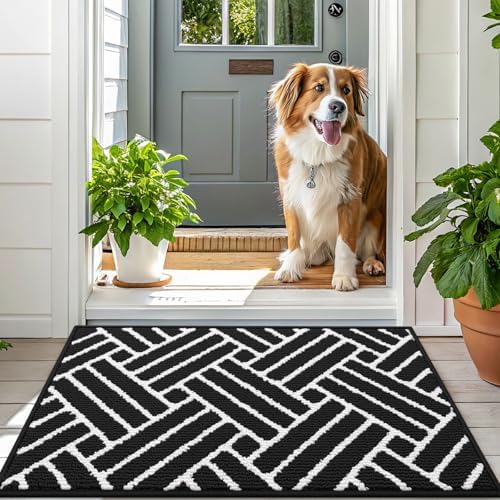 OLANLY Indoor Door Mat 36x24, Low-Profile Doormat, Deep Black - Image 6
