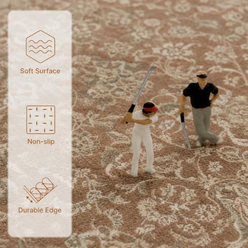 10x12 Area Rugs Washable Large Vintage Rug - Image 6