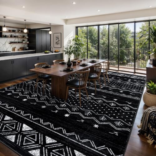 SERISSA 9x12 Washable Non-Slip Boho Area Rug - Image 2