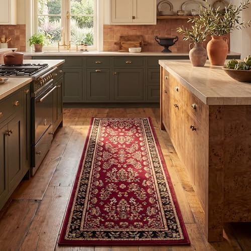 SAFAVIEH Lyndhurst Runner Rug 2'3"x10', Traditional Red & Black LNH331B by Unknown