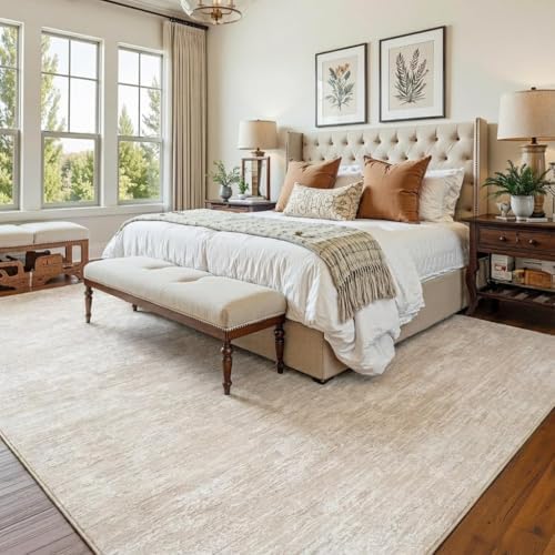 Garvee 5x7 Solid Color Washable Rug - Image 3