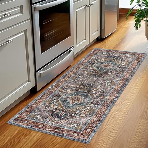 KOZYFLY Runners for Hallways 2x5 Ft Washable Kitchen Runner Rug Boho Runner Rug - Image 2