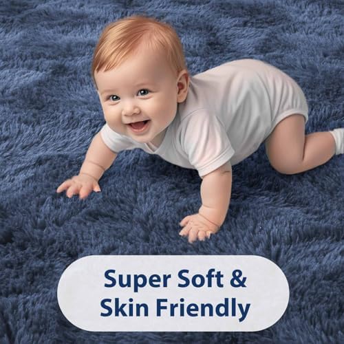 FinRèc Home 5x7 Non-Slip Fluffy Area Rugs - Image 4