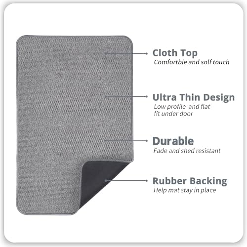 Bosap Bath Mat, Ultra Thin Bathroom Rugs, Rubber Bath Mats - Image 2