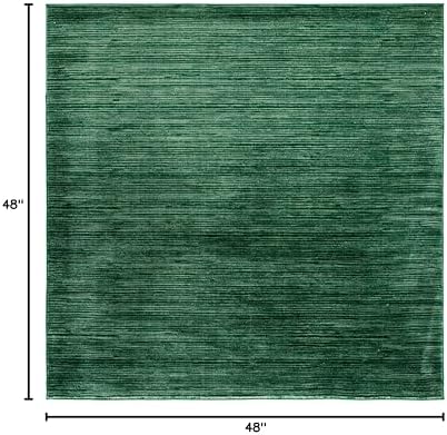 SAFAVIEH Vision Square Rug 4', Modern Tonal Dark Green VSN606Y - Image 2
