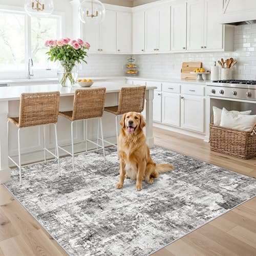 5x5 Square Entryway Rug Washable – Non-Slip Small Area Rug - Image 3