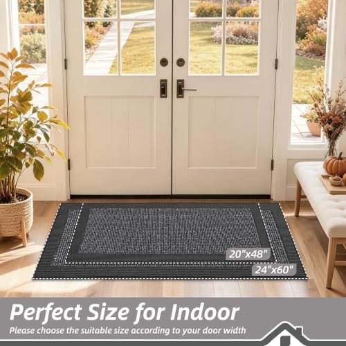 BEQHAUSE Indoor Door Mat 20" x 48", Dirt Trapper Door Mats - Image 2